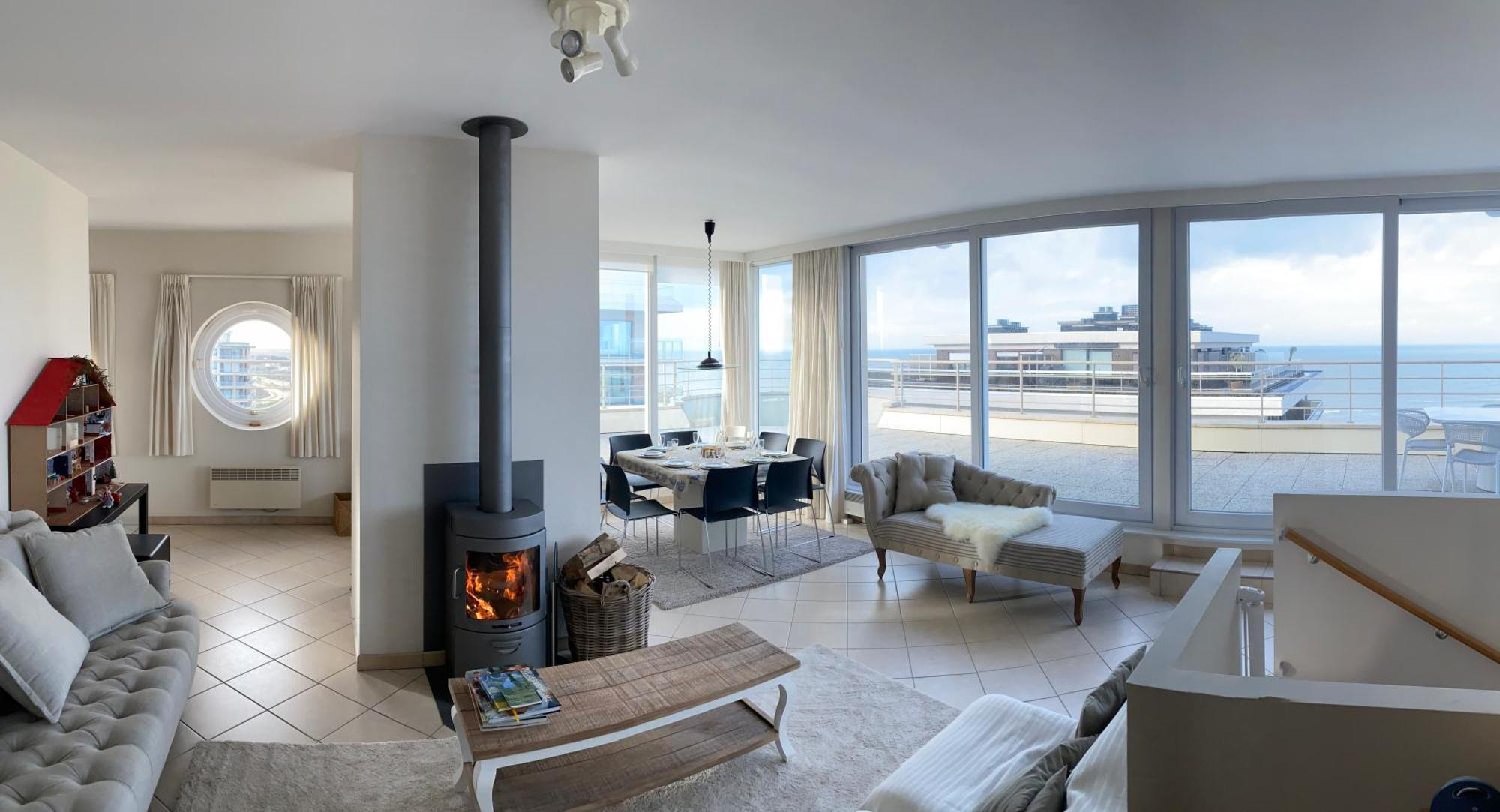 شقة Duplex Penthouse Super Zeezicht دي بان المظهر الخارجي الصورة